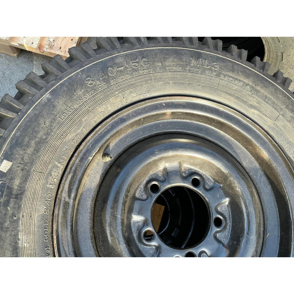 15 Inch Rim and Tire Set – Classic Bukhanka – 8.40-15C – Used - Price per Set - - UAZ spare parts