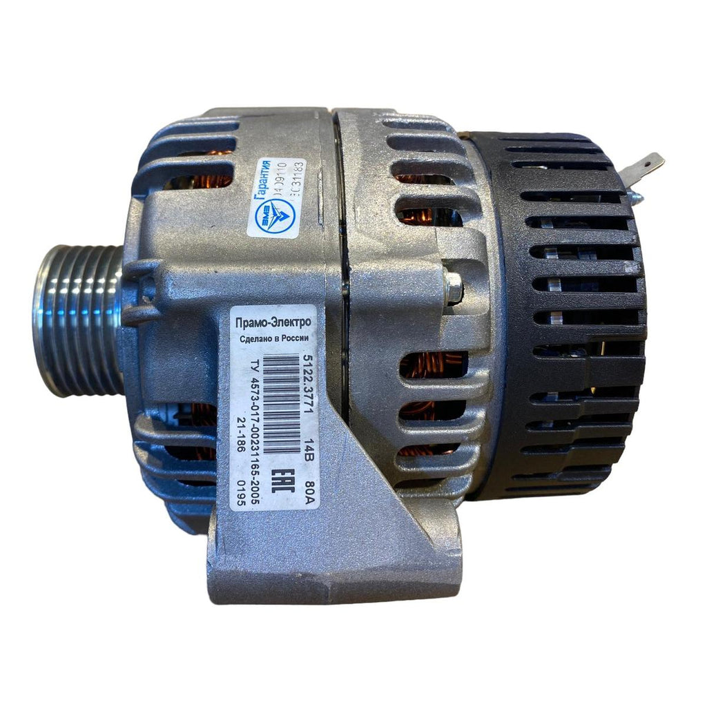 Alternator 80A – Bukhanka Modern (2.7L Injection) – OEM 5122.3771-80 - Electrical and instruments - UAZ spare parts