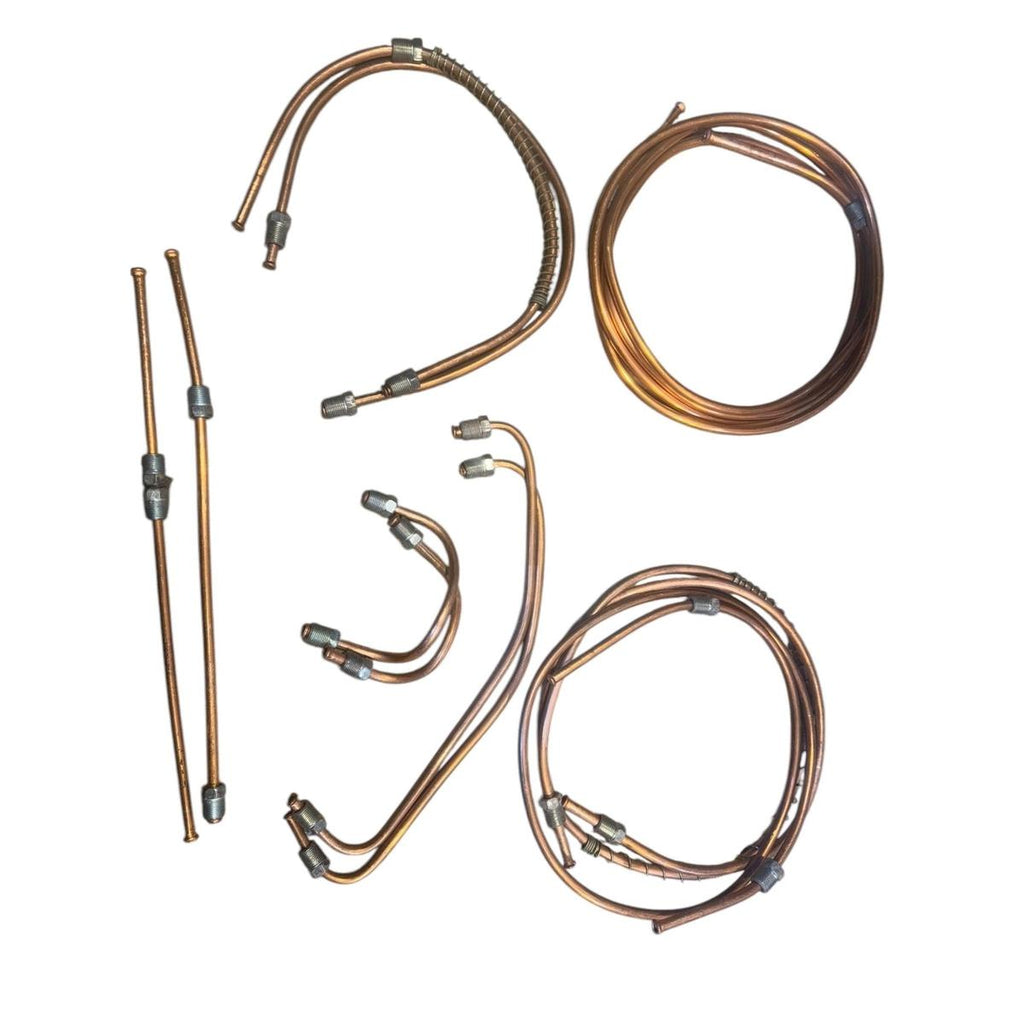Copper Brake Line Set (11 pcs) – Bukhanka Classic (2.4L & 2.9L) – OEM 3741-11-01 - Brake system - UAZ spare parts