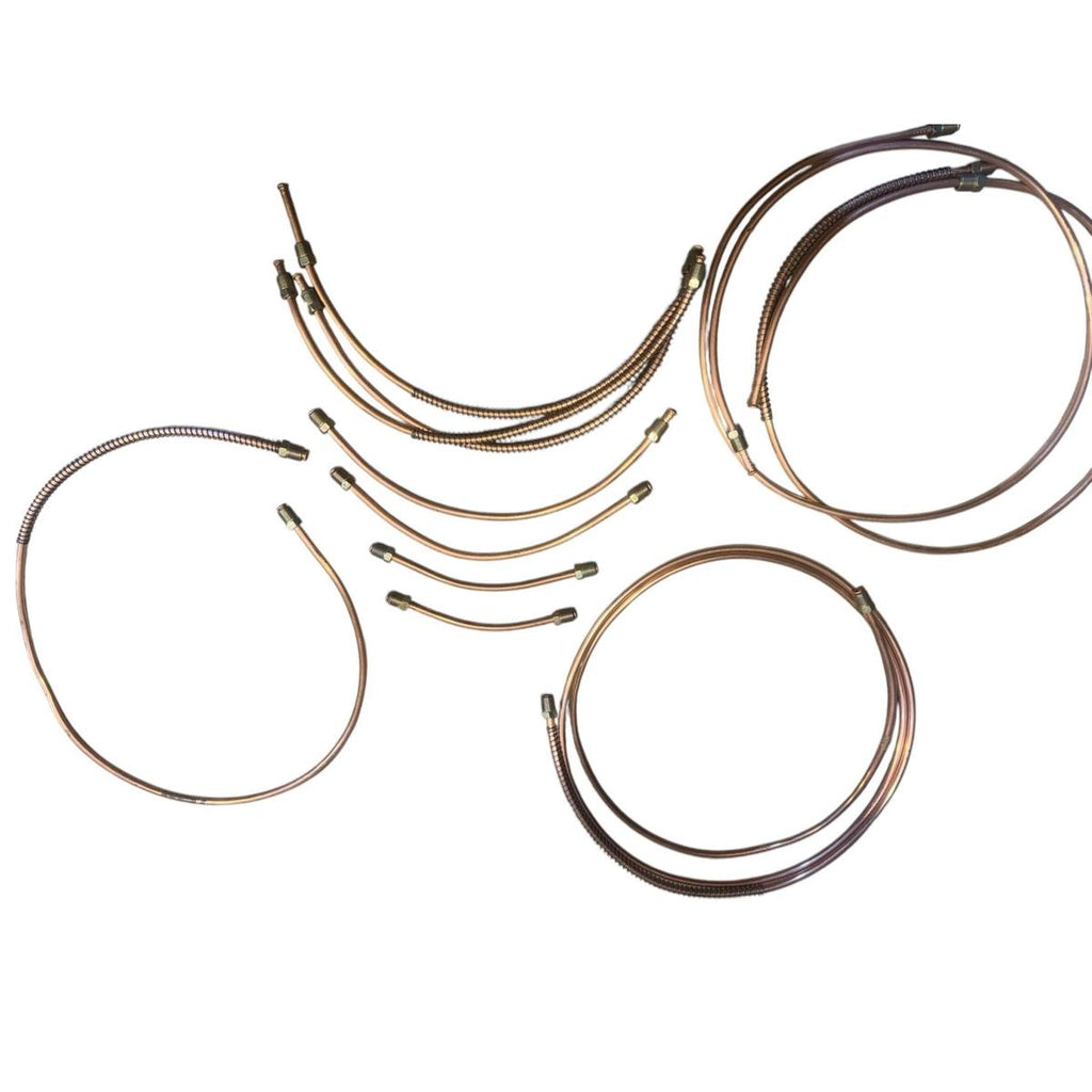 Copper Brake Line Set (11 pcs) – Bukhanka Classic (2.4L & 2.9L) – OEM 3741-11-03 - Brake system - UAZ spare parts