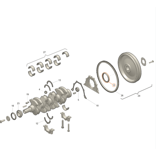 Crankshaft Oil Seal 80x100x10 – Bukhanka Modern (2.7L), Hunter & 469 (2.7L), Patriot, Profi – OEM 040620100516001 - Engine - UAZ spare parts