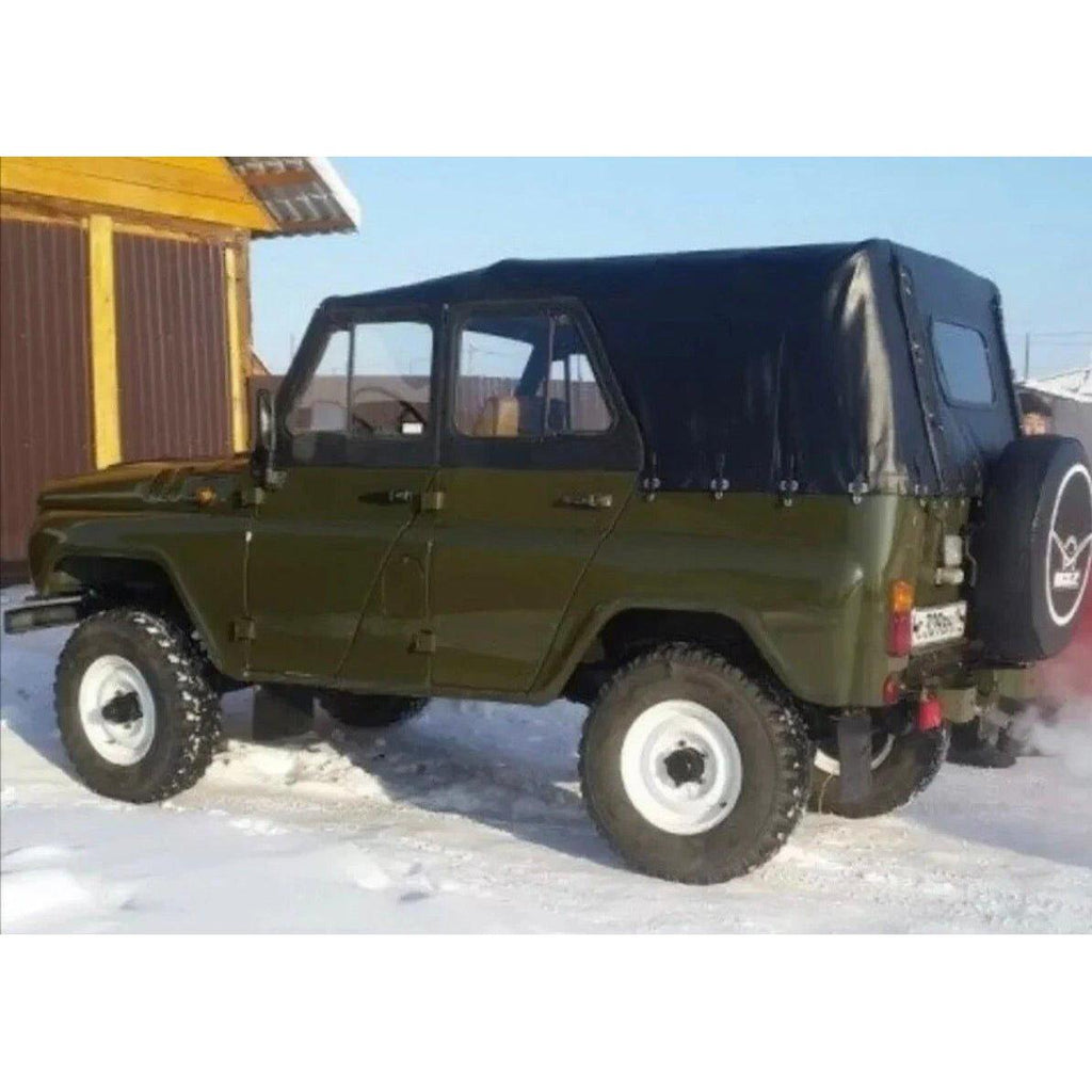 Tarpaulin Cover Black - Hunter & 469 (2.4L & 2.9L) - OEM OEMXXX-black - - UAZ spare parts