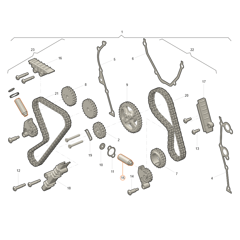 Timing Chain Tensioner EX-CT406-50 - Hunter&469 (2.7L) & Bukhanka Modern (2.7L) - OEM 040600467000001 - - UAZ spare parts