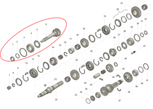 Įkelti paveikslėlį į galerijos peržiūrą, ADS 5 - Speed Gear &amp; Shaft Set 1–6 - Bukhanka Modern (2.7L), Hunter &amp; 469 (2.7L) – UAZPARTS.COM UAZ PART – OEM 220600170001001-1to6