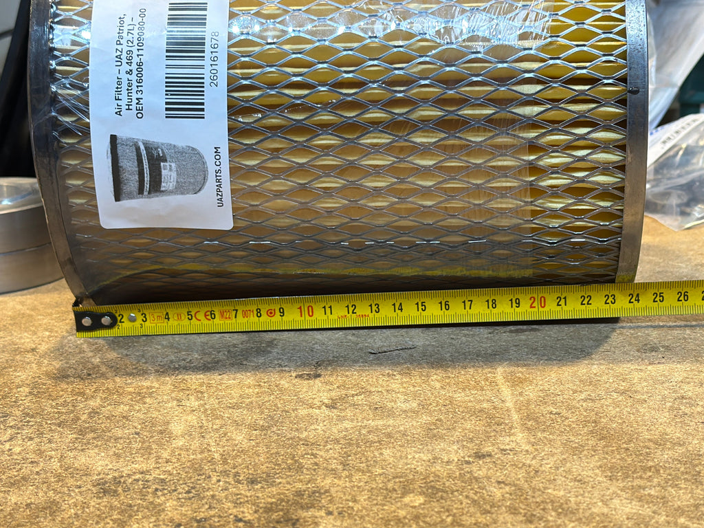 Air Filter – UAZ Patriot, Profi & Hunter & 469 (2.7L) – OEM 316006 - 1109080 - 00 - 240mm – UAZ UAZ PART – OEM 316006-1109080-00