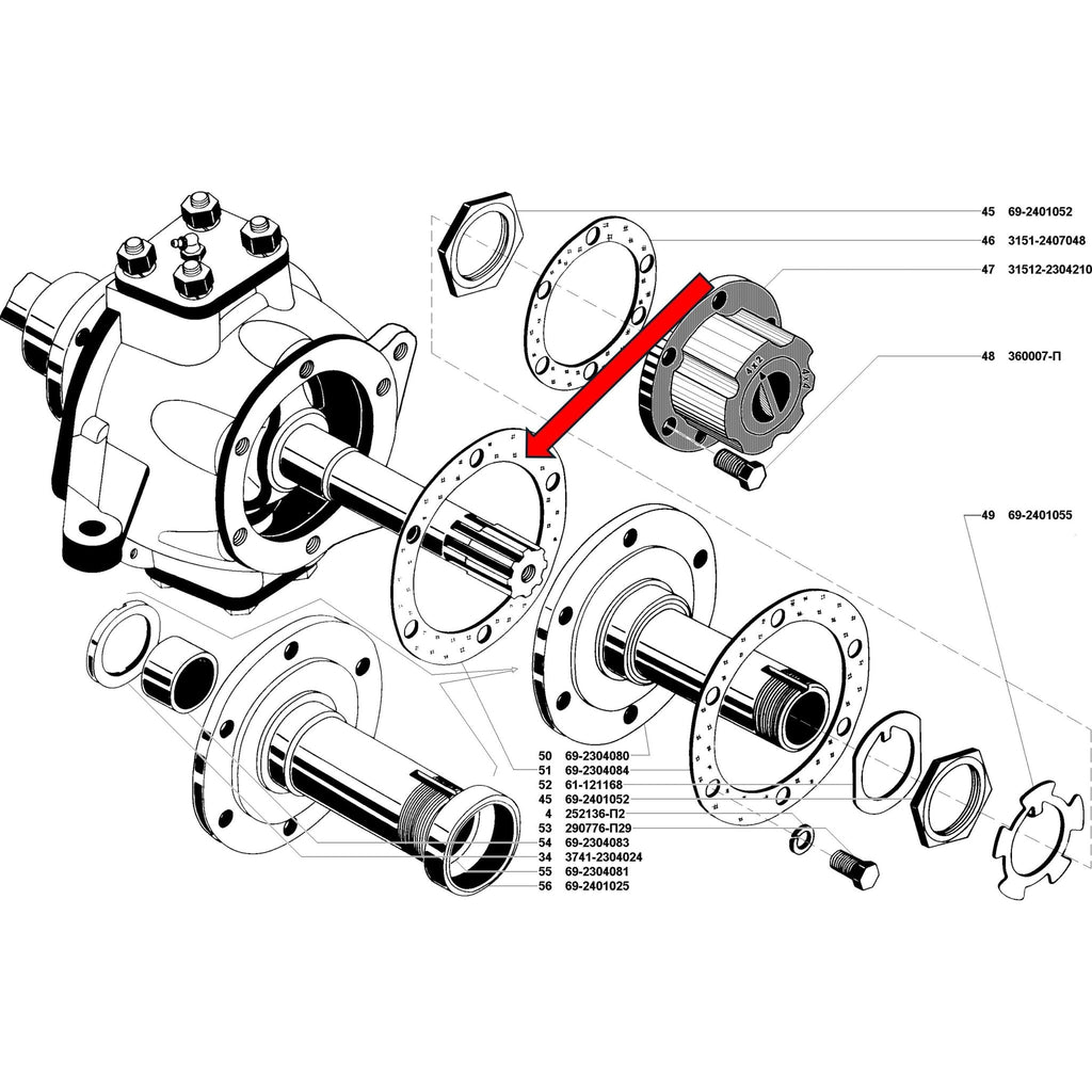 Front Axle Knuckle Seal – Bukhanka (Classic & Modern), Hunter & 469 – OEM 69 - 2304084 – UAZPARTS.COM UAZ onderdeel – OEM 69 2304084