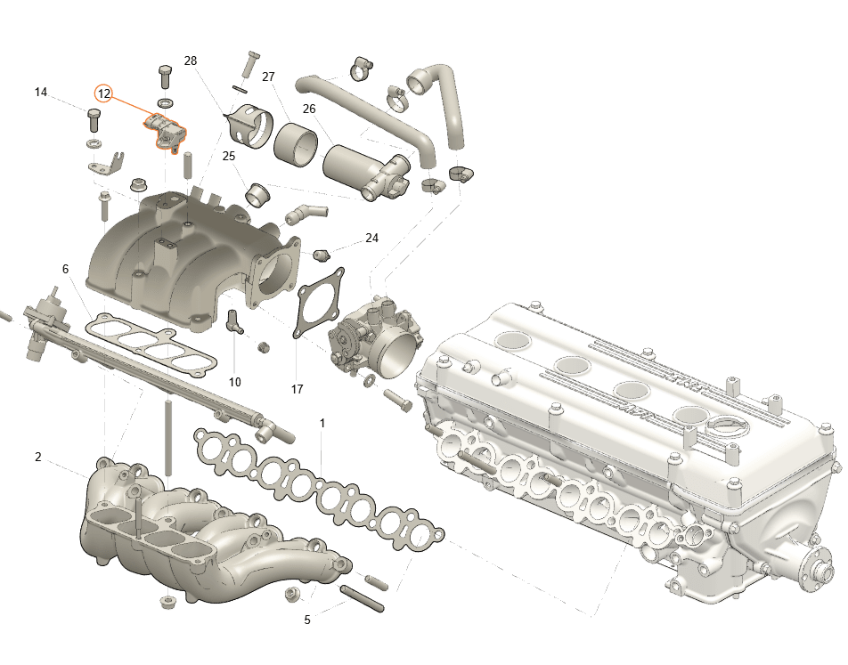 MAP Sensor Euro 4+ – Bukhanka Modern (2.7L Injection), Hunter & 469 (2.7L), Patriot, Profi – OEM 040905382901000 – UAZPARTS.COM UAZ PART – OEM 040905382901000