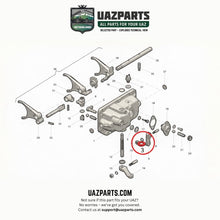 Įkelti paveikslėlį į galerijos peržiūrą, Oil Seal for Upper Gearshift Lever 12×24×7 – Bukhanka Modern, Hunter &amp; 469 (2.7 L) – OEM 220600170216500 – UAZPARTS.COM UAZ PART – OEM 220600170216500