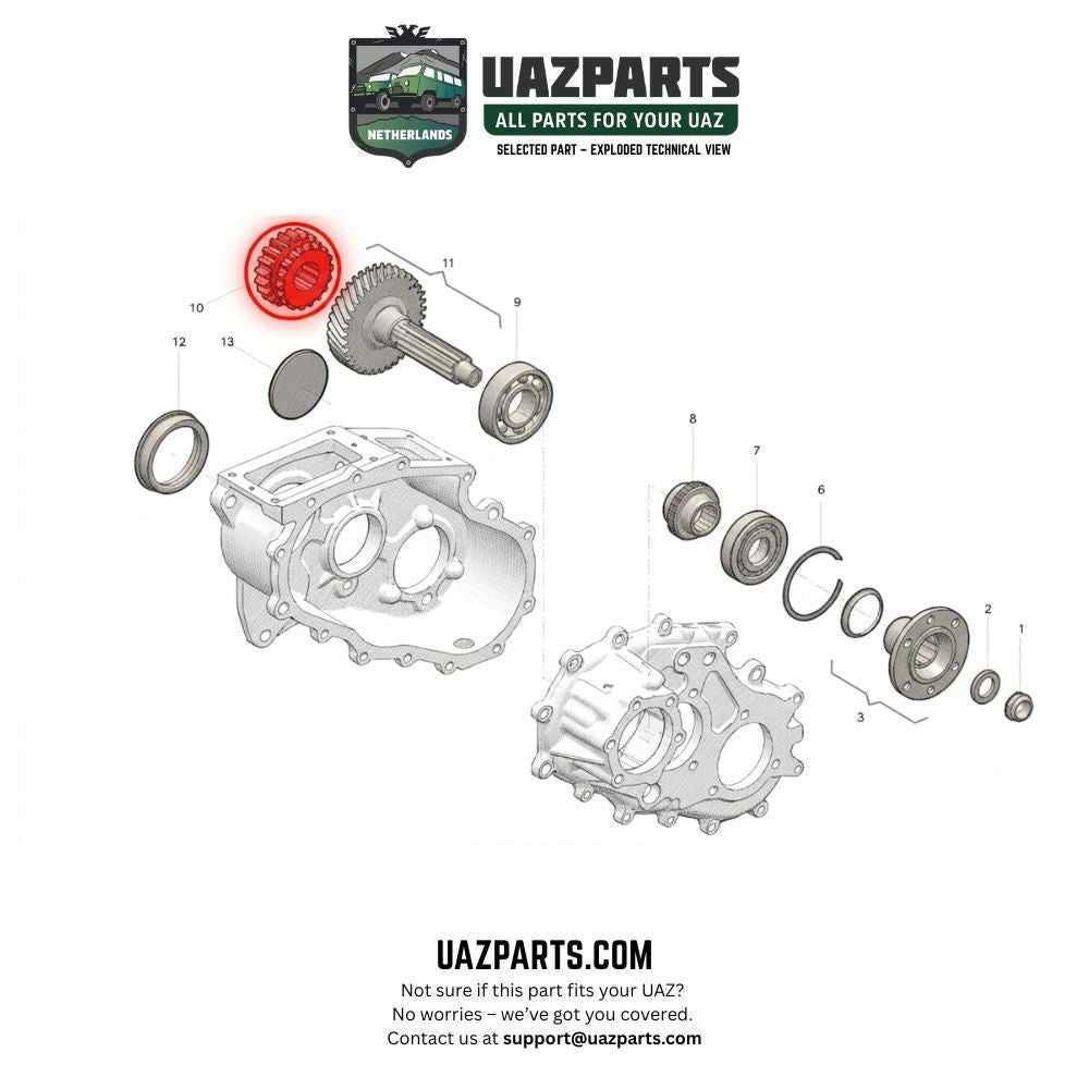 Reduction Gear Transfer Case – Bukhanka Classic & Modern – OEM 3162 - 00 - 1802040 - 20 / 316200180204020 – UAZPARTS.COM UAZ PART – OEM 3162 - 00 - 1802040 - 20 / 316200180204020