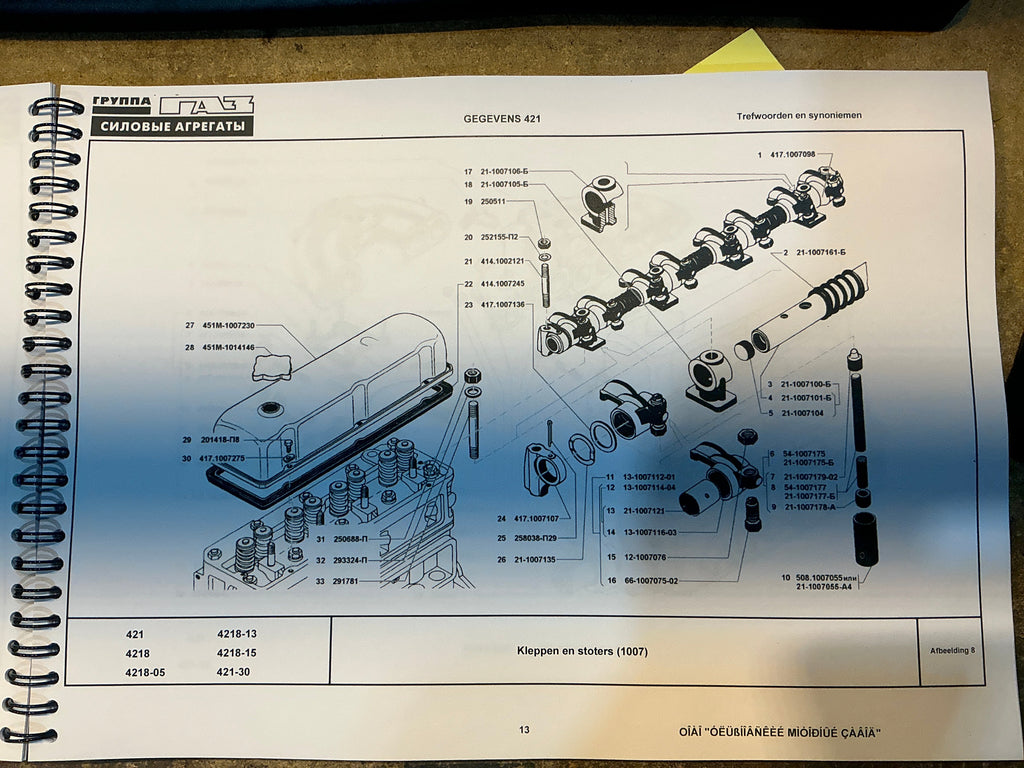 Valve Pushrod Set (8) - Hunter & 469; Bukhanka Classic (2.9L) - OEM 21 - 1007175 – UAZPARTS.COM UAZ PART – OEM 54-1007175 / 21-1007175